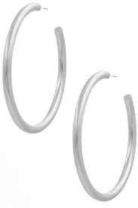 Womens Gold or Silver Tone Hoop Earrings Non-Tarnish