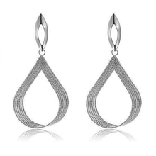 Load image into Gallery viewer, Womens Gold or Silver Tone Teardrop Large Earrings
