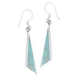 Sterling Silver .925 Turquoise Dangle Earrings