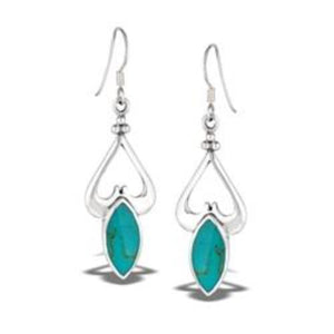 Sterling Silver .925 Turquoise Earrings
