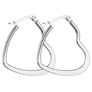 Titanium & Stainless Heart Earrings