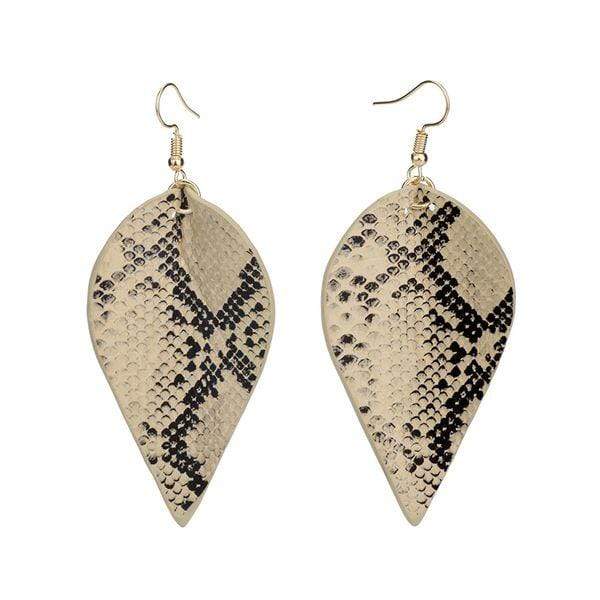 Vintage Leather Design Earrings