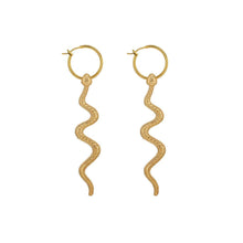 Load image into Gallery viewer, Etta&#39;J Jewelry Earrings Womens Gold Hoop Snake Drop Fashion Earrings
