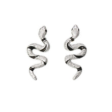 Load image into Gallery viewer, Etta&#39;J Jewelry Earrings Womens Silver Snake Stud Earrings Jewelry
