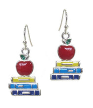 Load image into Gallery viewer, Etta&#39;J Jewelry Earrings Womens Teacher Education School Book Earrings Jewelry