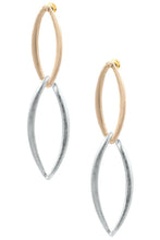 Load image into Gallery viewer, Etta&#39;J Jewelry Earrings Womens Worn Gold Silver Interlinked Metal Earrings Fashion Jewelry