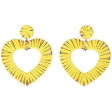 Load image into Gallery viewer, Earrings Womens Heart Hand Woven Large Earrings Jewelry