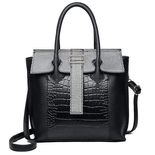 Textured Print Handbag