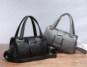 Black and Gray Vegan Handbag