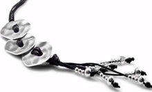 Load image into Gallery viewer, Womens Silver Pendant Long Necklace
