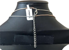 Load image into Gallery viewer, Etta&#39;J Jewelry Necklaces 2-Strand Copper Steel &amp; Gold Necklace with Heart Pendants