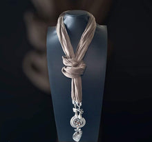 Load image into Gallery viewer, Etta&#39;J Jewelry Necklaces Continuous Loop Brown Scarf Jewelry Necklace