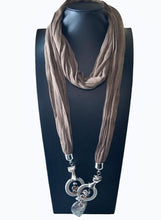 Load image into Gallery viewer, Etta&#39;J Jewelry Necklaces Continuous Loop Brown Scarf Jewelry Necklace