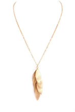 Load image into Gallery viewer, Multi-Color Cluster Leaf Pendant Necklace - More Colors