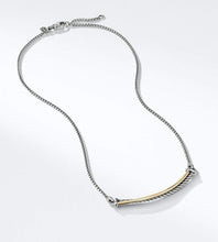 Load image into Gallery viewer, Gold Wrapped Pendant Bar Necklace