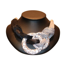 Load image into Gallery viewer, Boho Womens Knotted Statement Multi-Cord Necklace