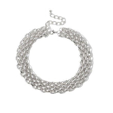 Load image into Gallery viewer, Light Weight Silver Collar Necklace