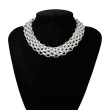 Load image into Gallery viewer, Light Weight Silver Collar Necklace