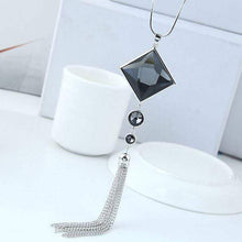 Load image into Gallery viewer, Long Pendant Tassel Necklace