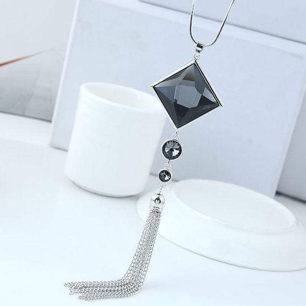 Long Pendant Tassel Necklace