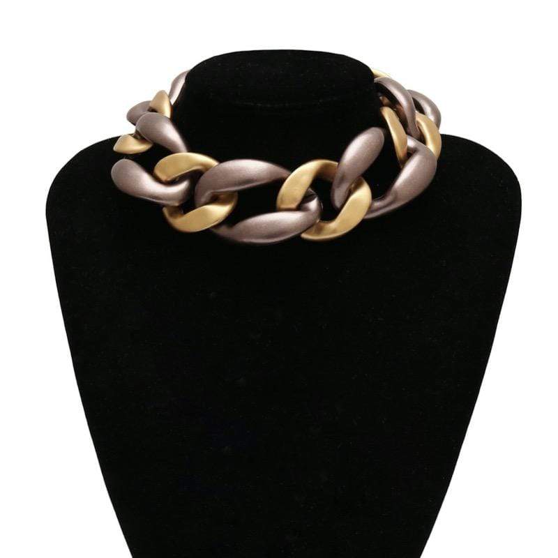 Multi-Color Choker Necklace