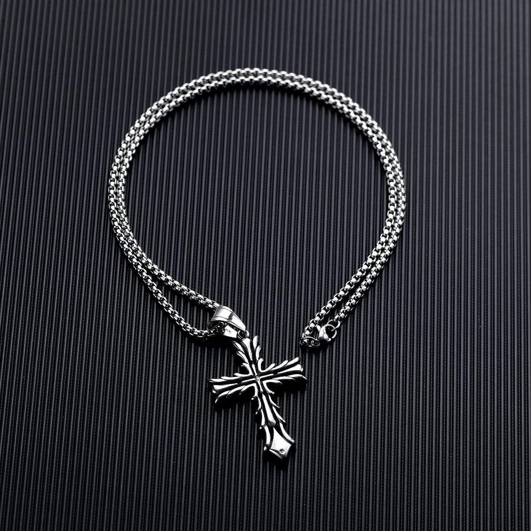 Etta'J Jewelry Necklaces Titanium & Stainless Steel Cross Necklace