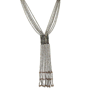 Etta'J Jewelry Necklaces Brown Classic Six Strand Seed-Bead Infinity Necklace - More Colors