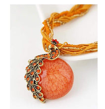 Load image into Gallery viewer, Bohemia Beaded Glass Pendant Necklace 4 Colors