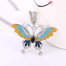 Load image into Gallery viewer, Silver Chain ButterFly Pendant Necklace