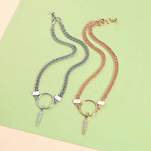 Load image into Gallery viewer, Silver Choker Necklace with Pendant - More Colors