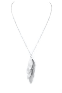 Multi-Color Cluster Leaf Pendant Necklace - More Colors