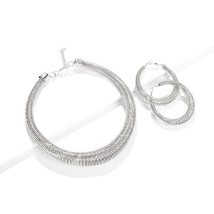 Stunning Silver Plated Necklace Set
