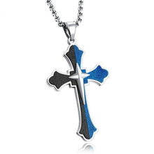 Load image into Gallery viewer, Titanium Stainless Steel Cross Necklace