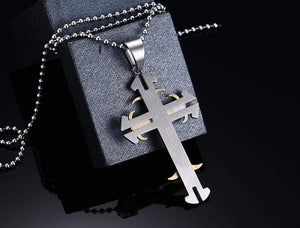 Titanium Stainless Steel Cross Necklace
