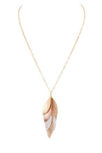 Load image into Gallery viewer, Multi-Color Cluster Leaf Pendant Necklace - More Colors