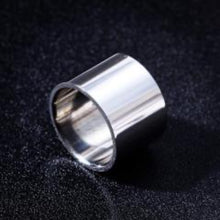 Load image into Gallery viewer, Mens Titanium &amp; Stainless Steel Band Rings Silver Solid Fashion Ring Jewelry