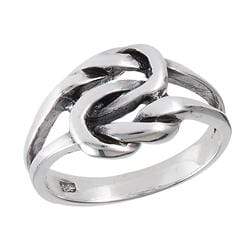 Sterling Silver .925 Double Knot Ring