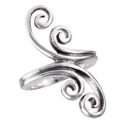 Sterling Silver .925 Double Swirl Ring