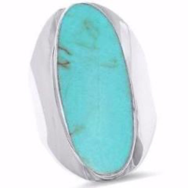 Womens Sterling Silver .925 Oval Cocktail Ring Fine Jewelry