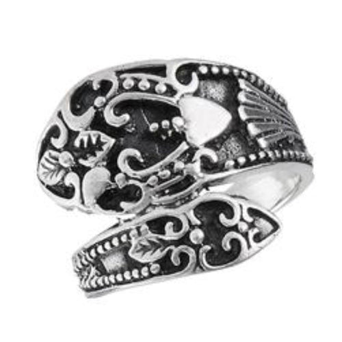 Antique Sterling Silver .925 Spoon Ring