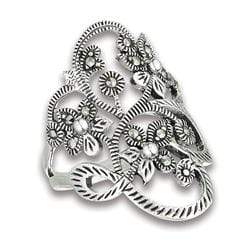 Womens Sterling Silver .925 Filigree Ring Size 8