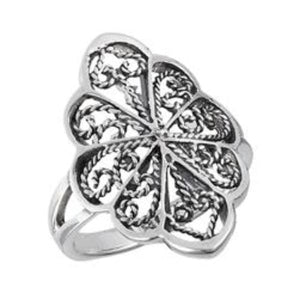 Sterling Silver .925 Filigree Ring