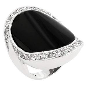 Pave Trim Onyx Cocktail Ring