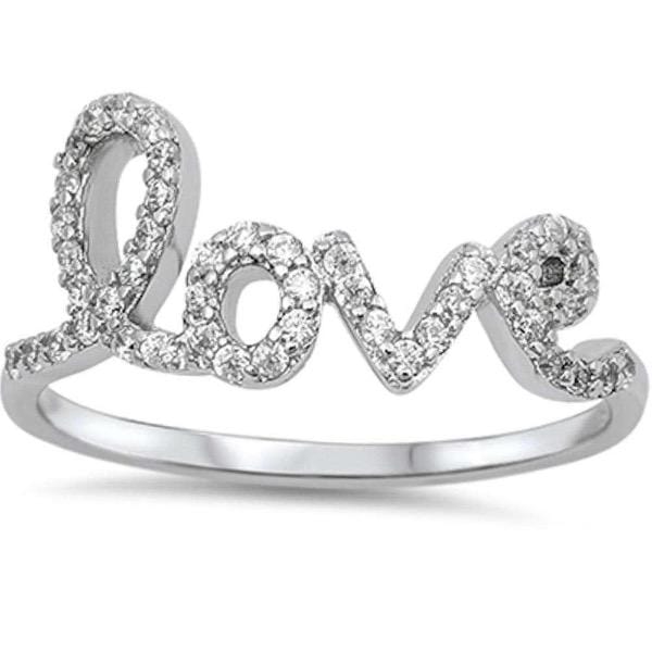 Sterling Silver Love Ring